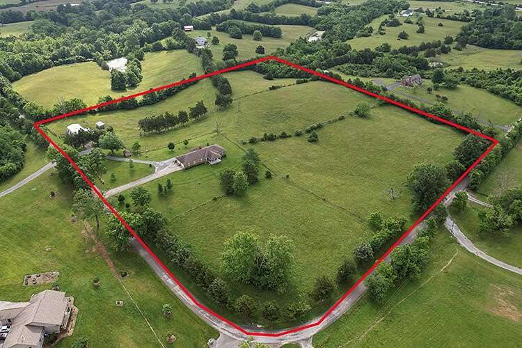 11.5 Acres of Land with Home for Sale in Perryville, Kentucky