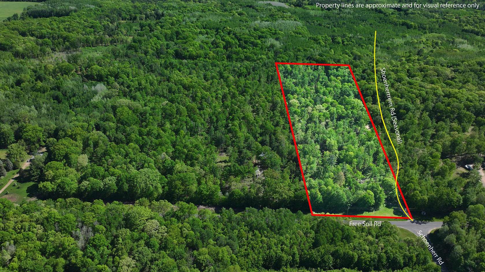 10 Acres of Recreational Land for Sale in Free Soil, Michigan