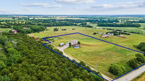 5.2 Acres of Land with Home for Sale in Douglass, Kansas