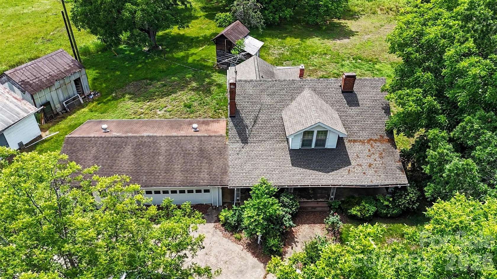 8.28 Acres of Land with Home for Sale in Concord, North Carolina