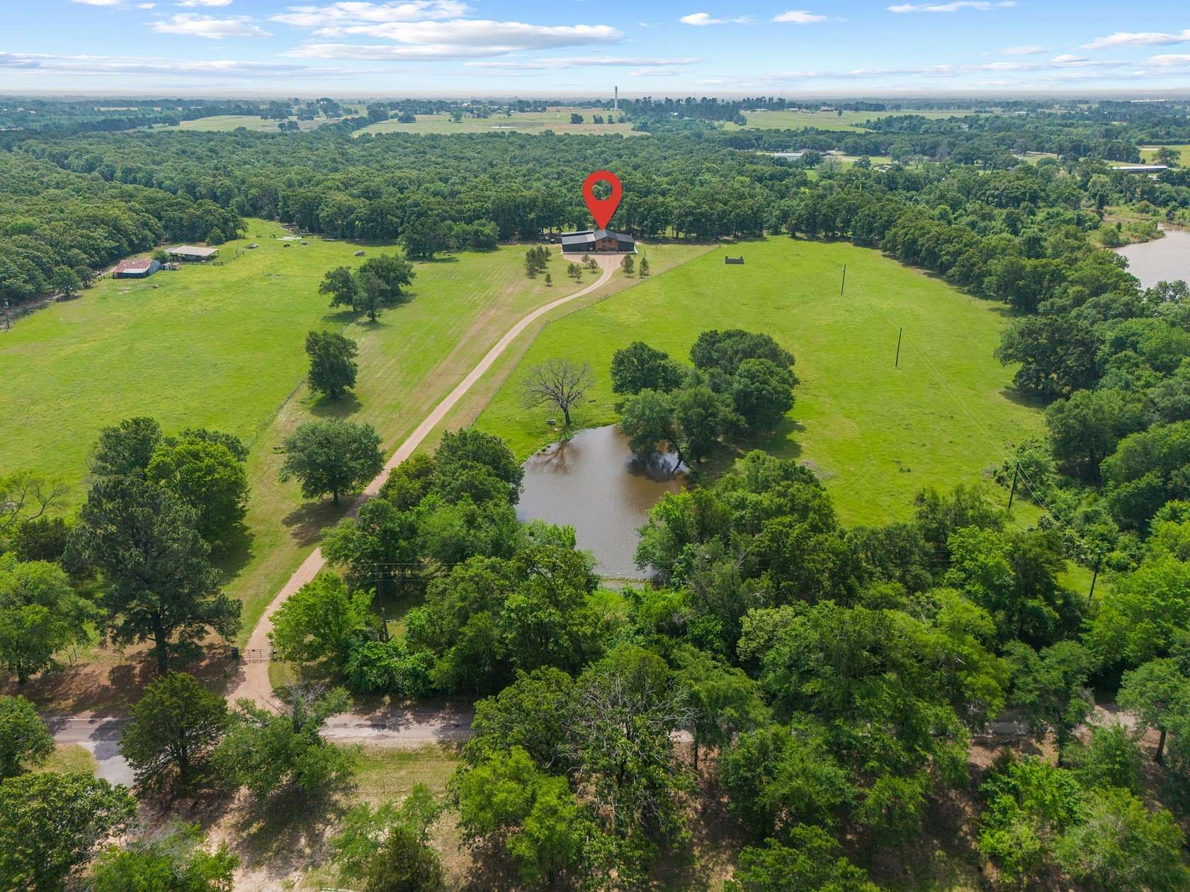 48.4 Acres of Recreational Land with Home for Sale in Wills Point, Texas
