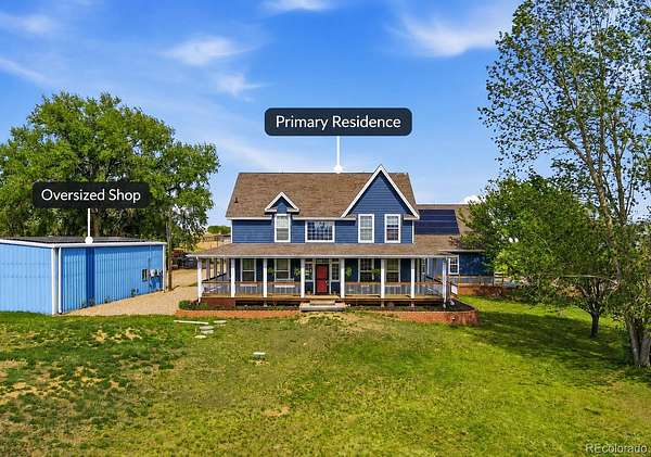 6.9 Acres of Land with Home for Sale in Fort Lupton, Colorado