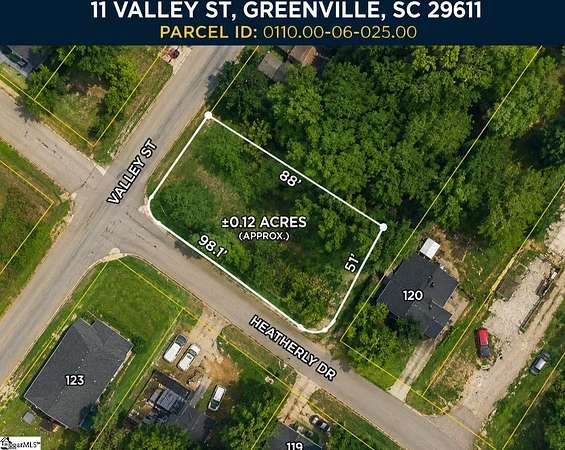 0.12 Acres of Land for Sale in Greenville, South Carolina
