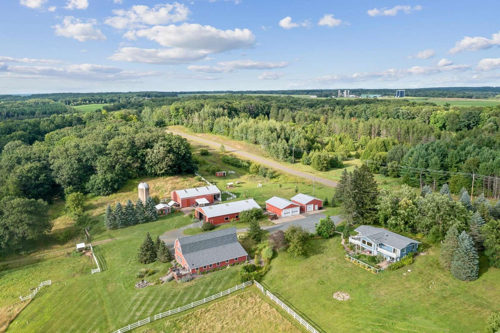39.6 Acres of Land with Home for Sale in Frederic, Wisconsin