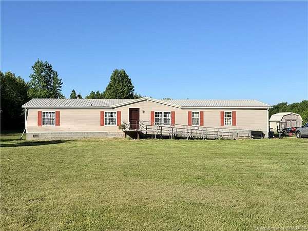 6 Acres of Land with Home for Sale in Marysville, Indiana