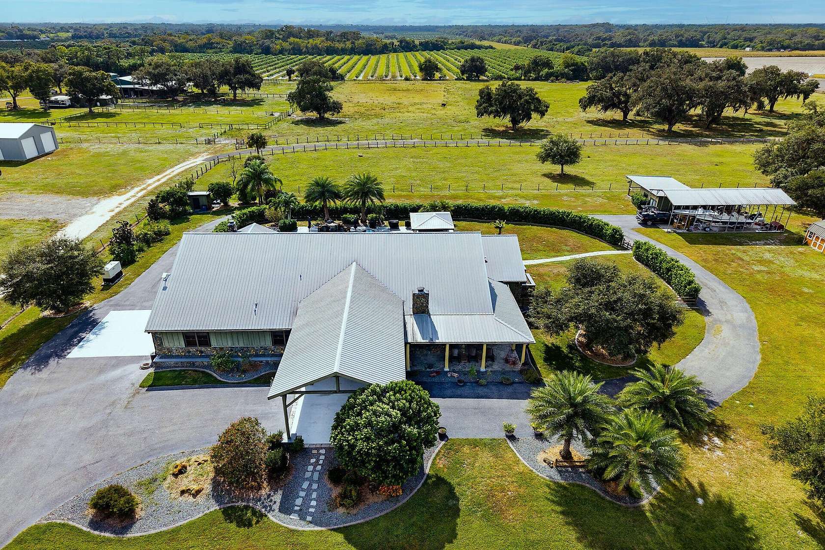 4.62 Acres of Land with Home for Sale in Fort Denaud, Florida