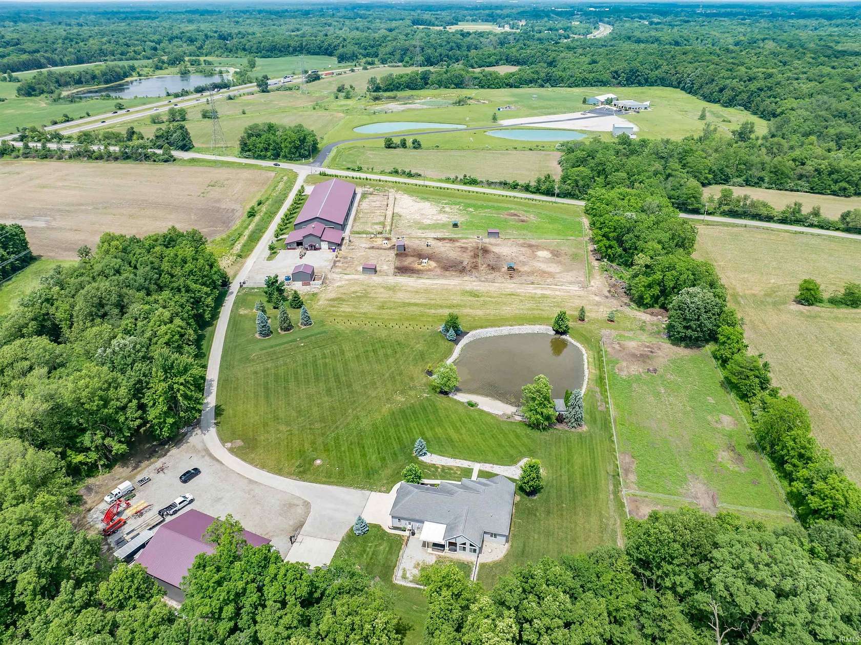17.5 Acres of Land with Home for Sale in Fort Wayne, Indiana