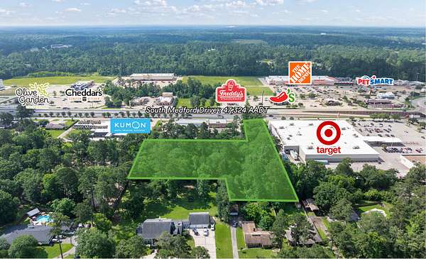 2.76 Acres of Commercial Land for Sale in Lufkin, Texas