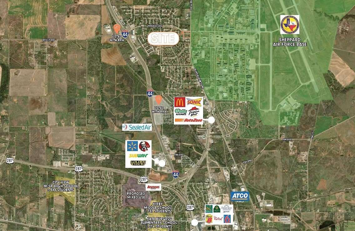 7.65 Acres of Mixed-Use Land for Sale in Wichita Falls, Texas