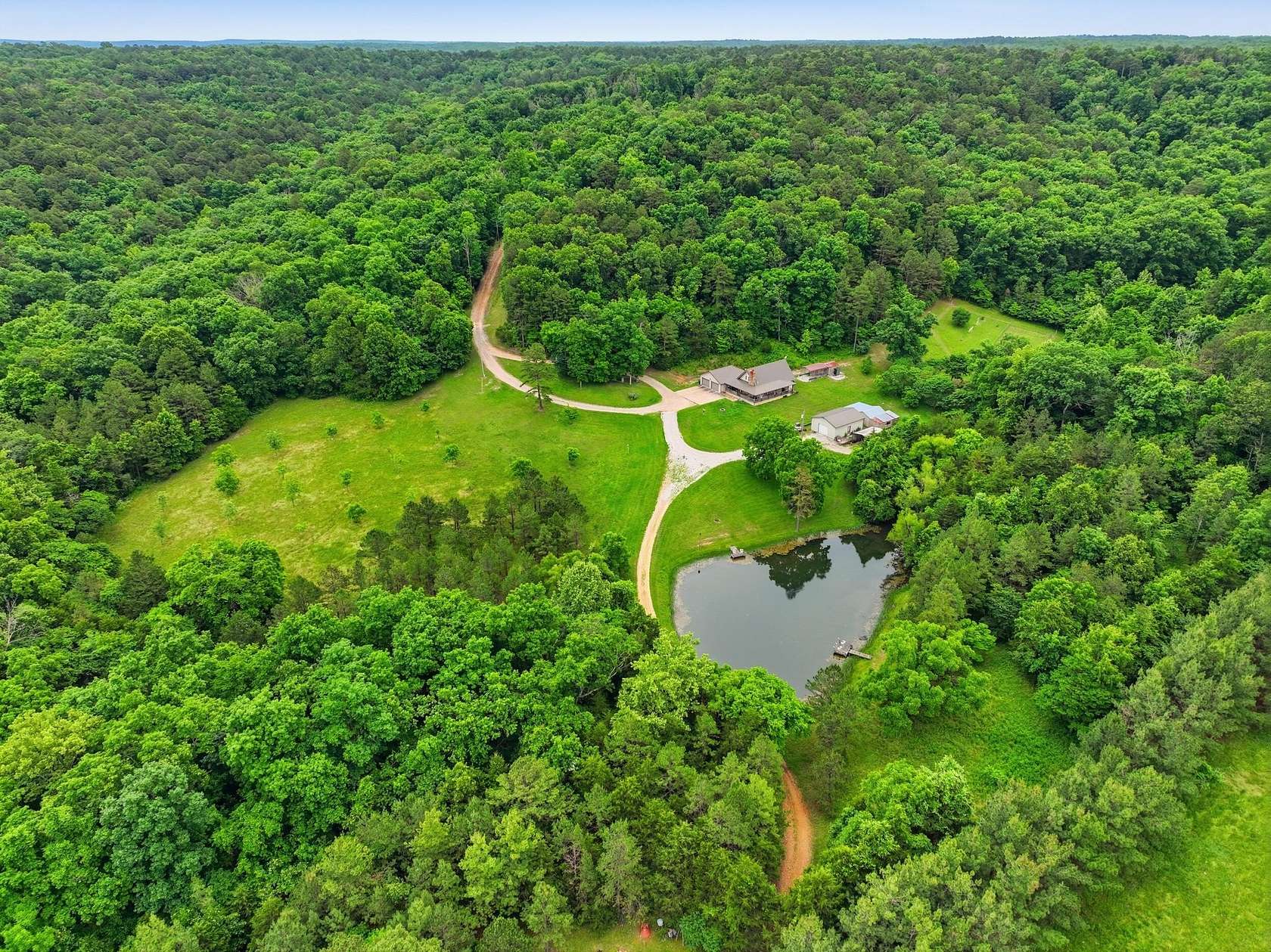 282 Acres of Recreational Land with Home for Sale in Houston, Missouri