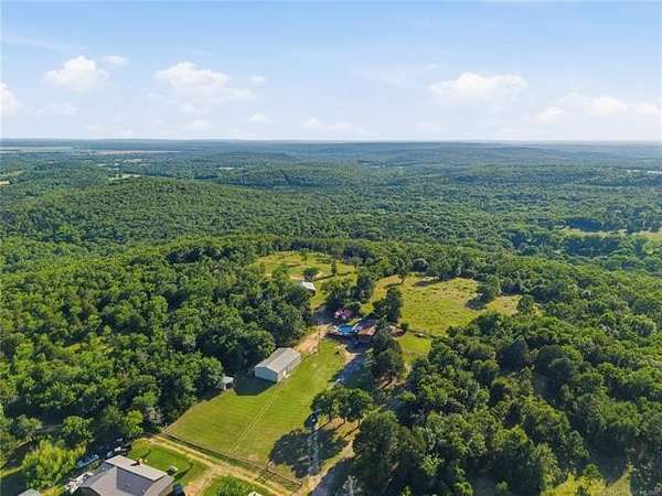 129 Acres of Land with Home for Sale in Gore, Oklahoma