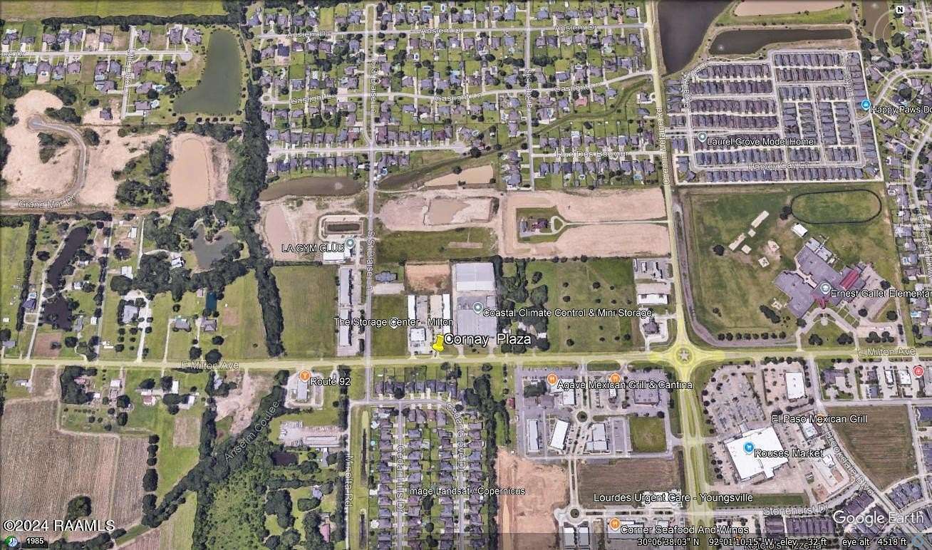 3 Acres of Improved Commercial Land for Lease in Youngsville, Louisiana