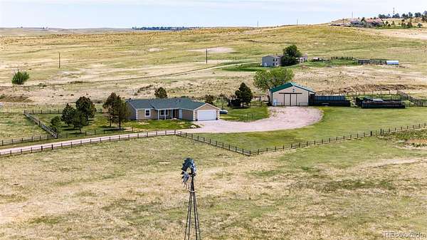 35.7 Acres of Agricultural Land with Home for Sale in Calhan, Colorado