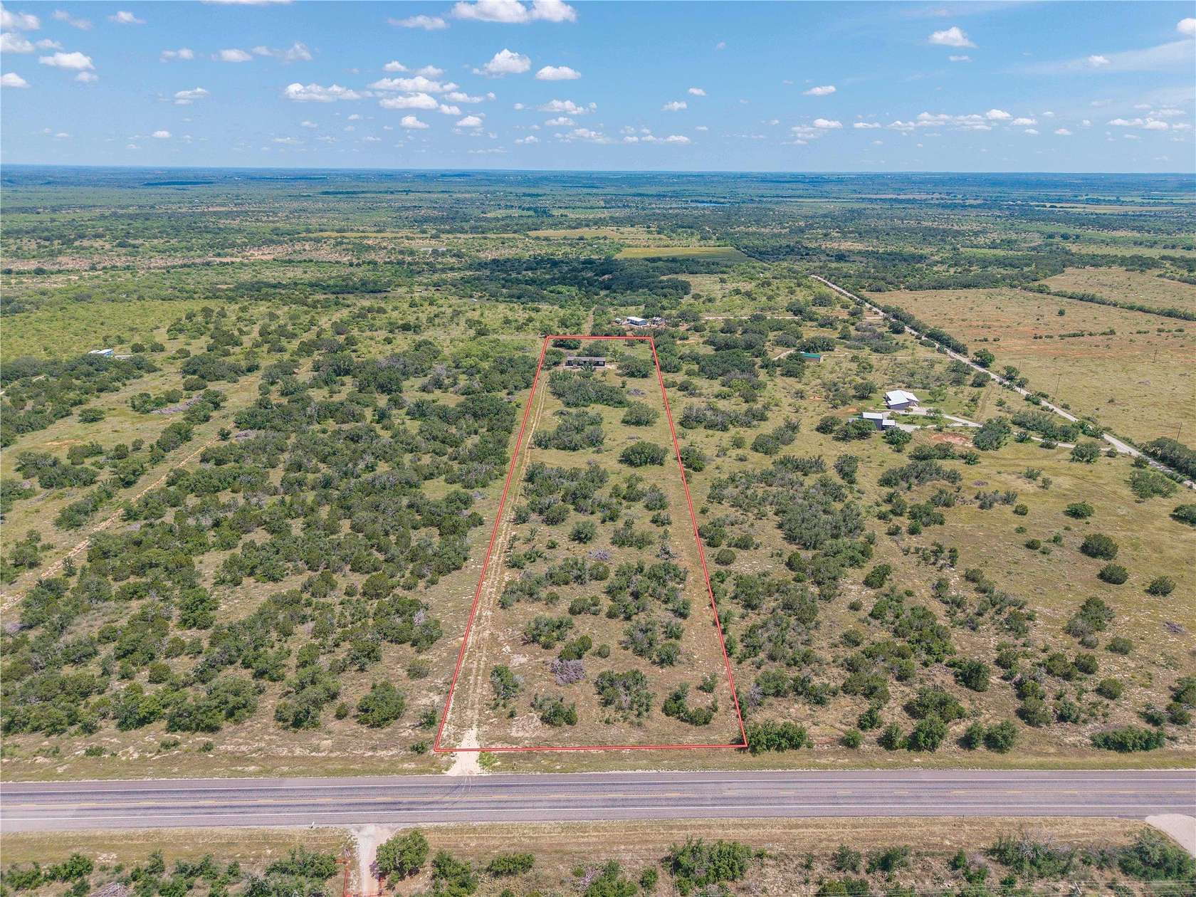7.26 Acres of Land with Home for Sale in Brookesmith, Texas