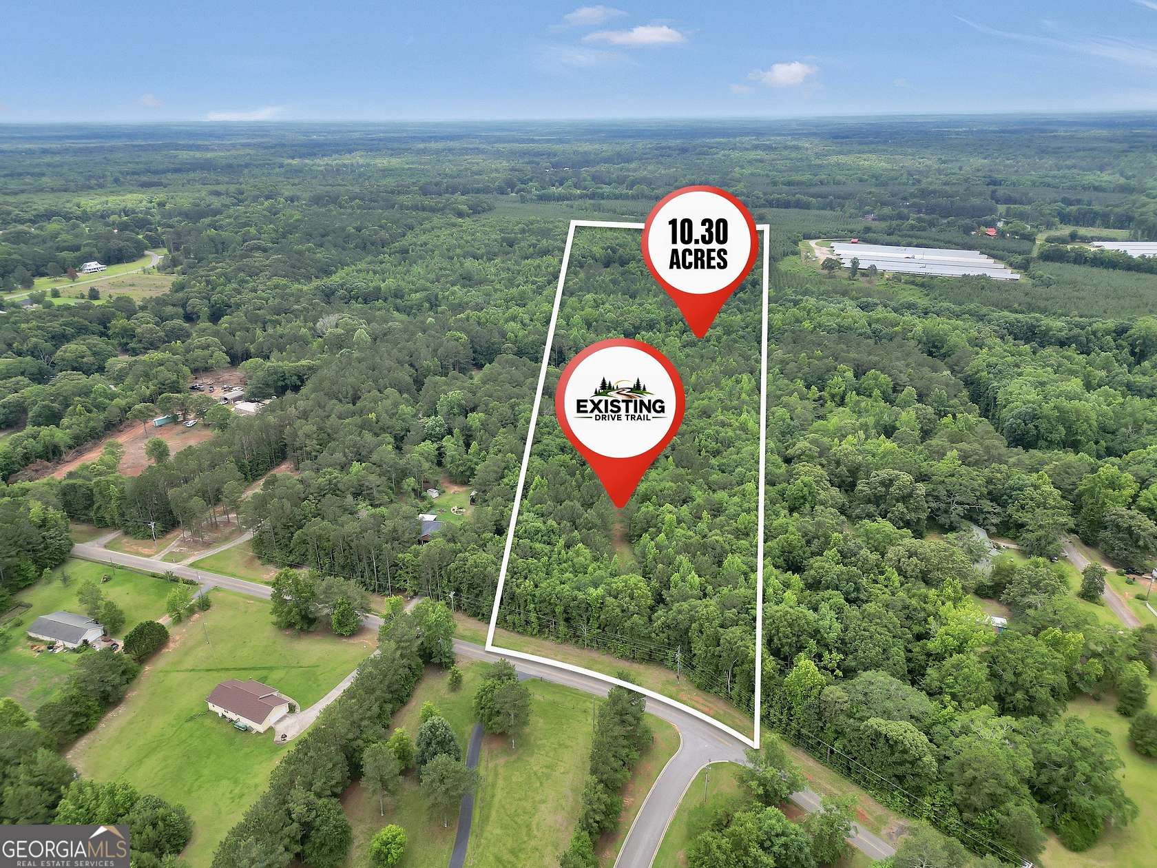 10.3 Acres of Land for Sale in Barnesville, Georgia