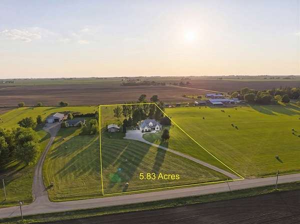 5.83 Acres of Land with Home for Sale in DeKalb, Illinois