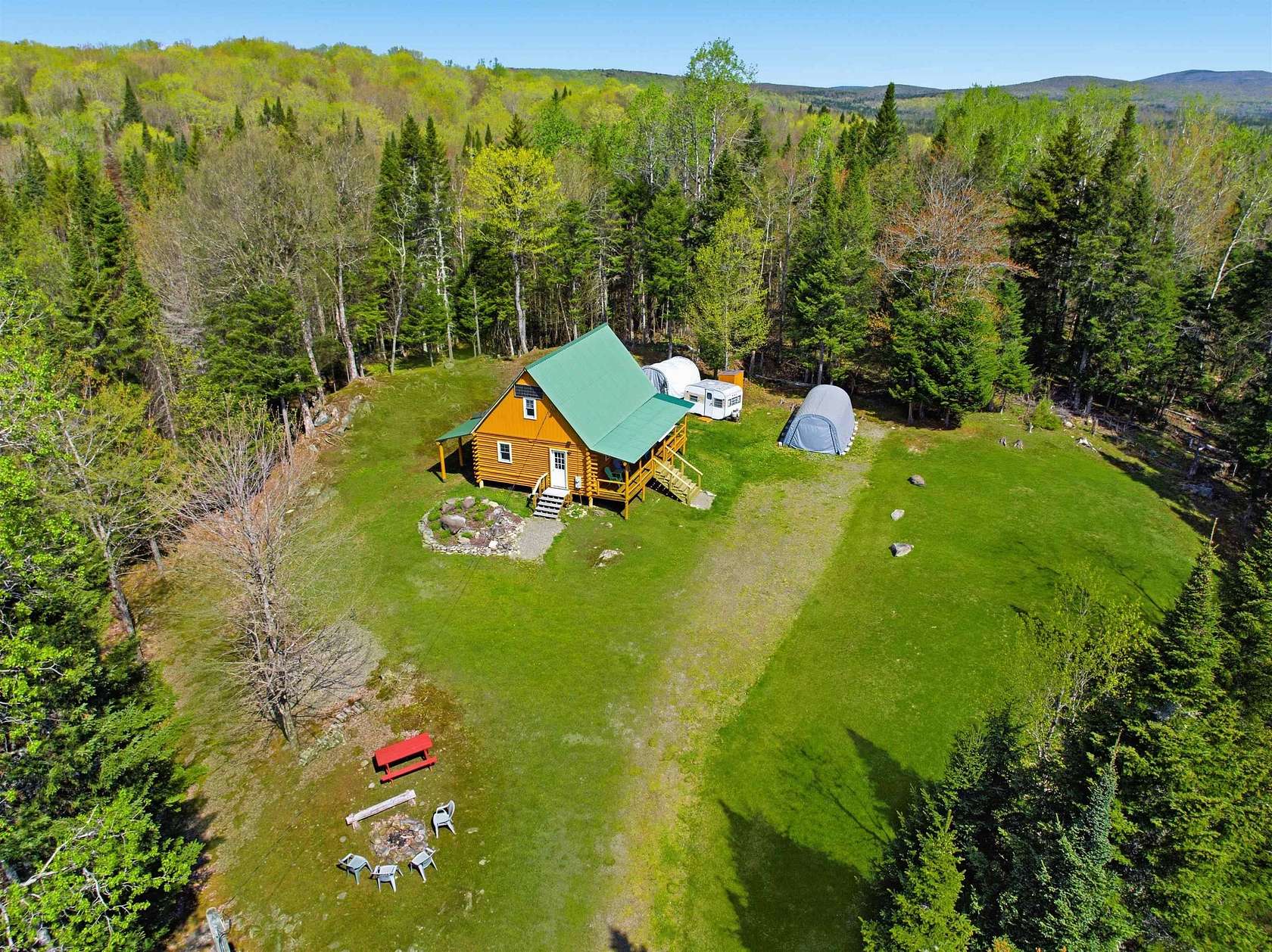10.9 Acres of Recreational Land with Home for Sale in Pittsburg, New Hampshire