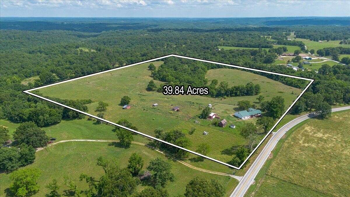39.8 Acres of Land with Home for Sale in Rocky Comfort, Missouri