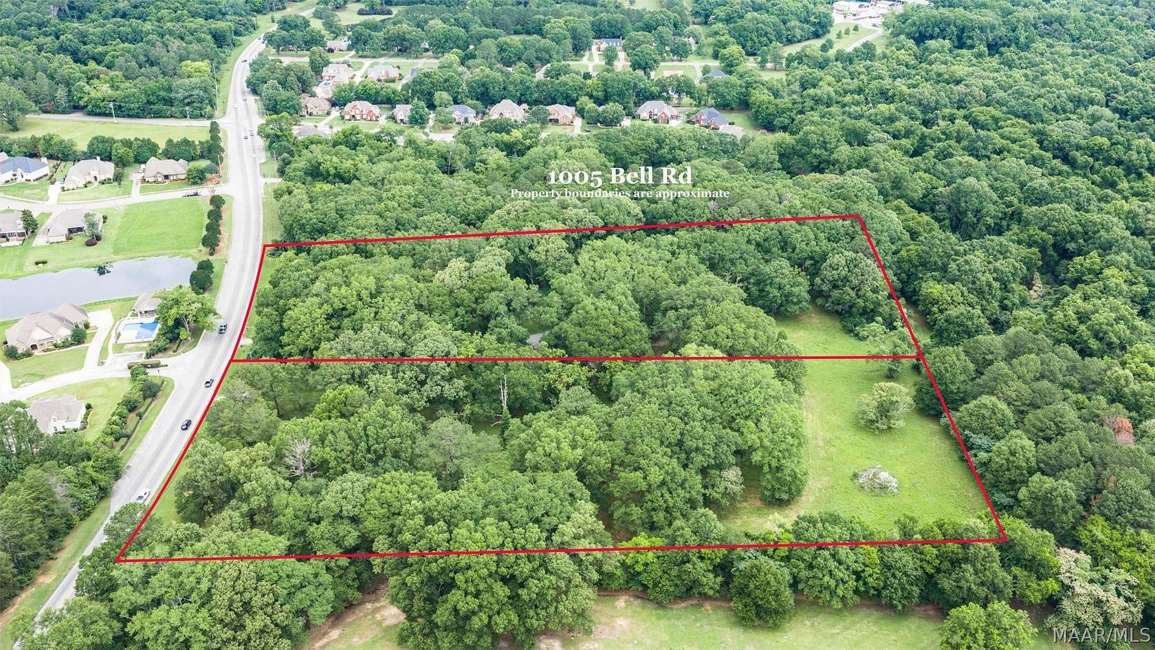 12.6 Acres of Land with Home for Sale in Montgomery, Alabama