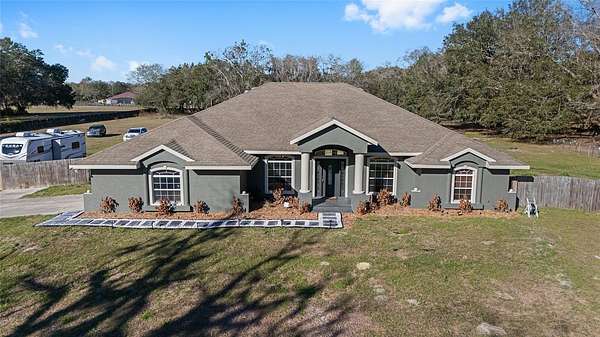 5 Acres of Land with Home for Sale in Brooker, Florida