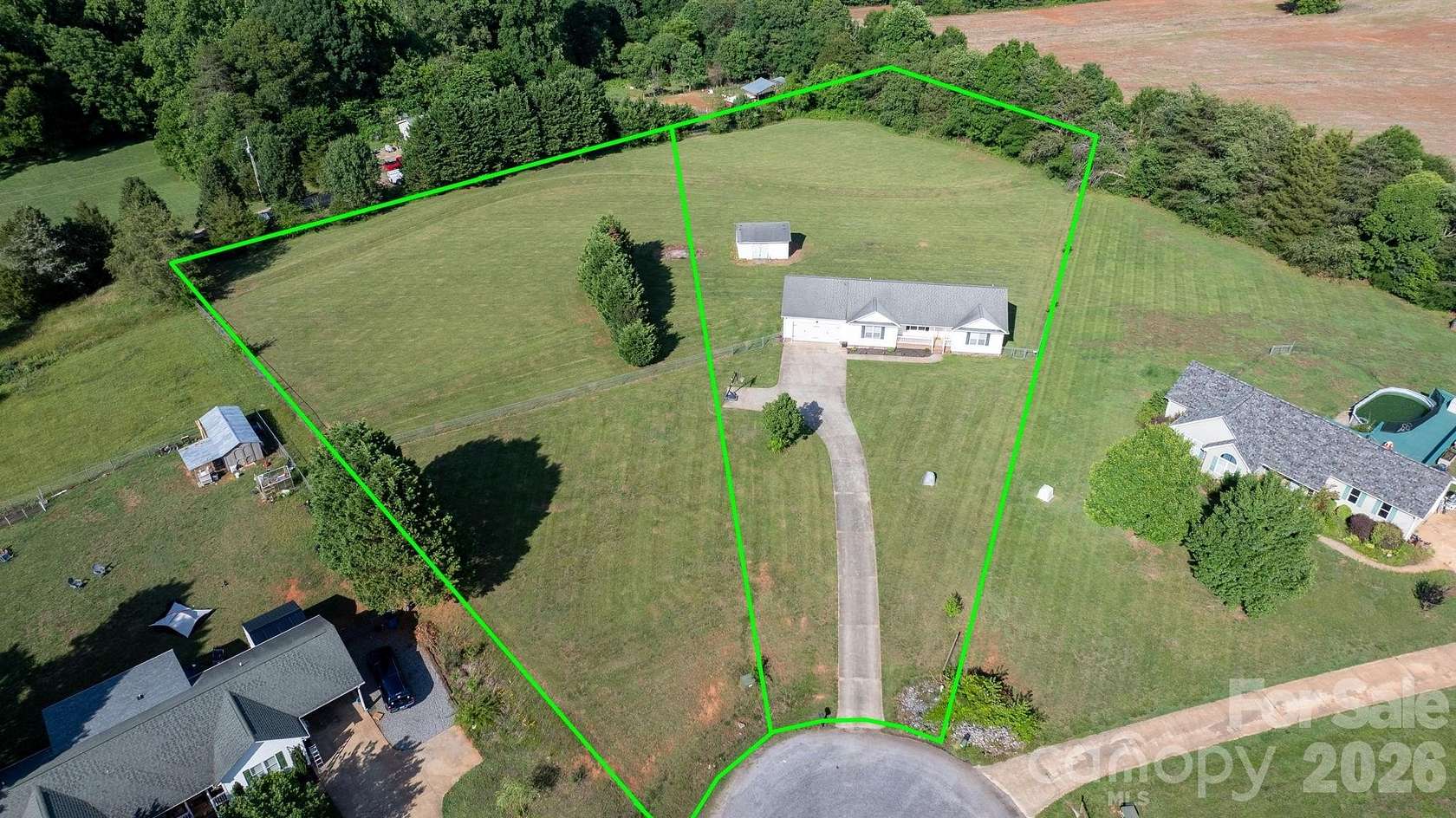 2.7 Acres of Land with Home for Sale in Vale, North Carolina