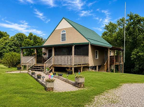 7.8 Acres of Land with Home for Sale in Mount Olivet, Kentucky