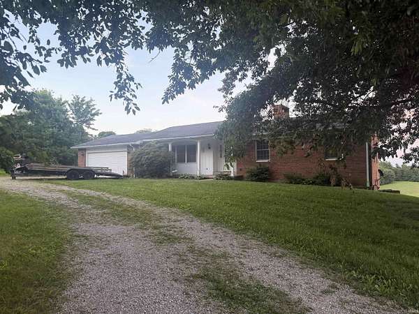 7.41 Acres of Land with Home for Sale in Lamar, Indiana