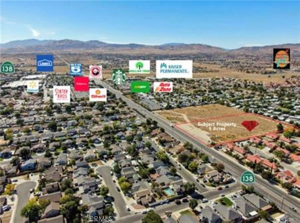 4.7 Acres of Residential Land for Sale in Palmdale, California