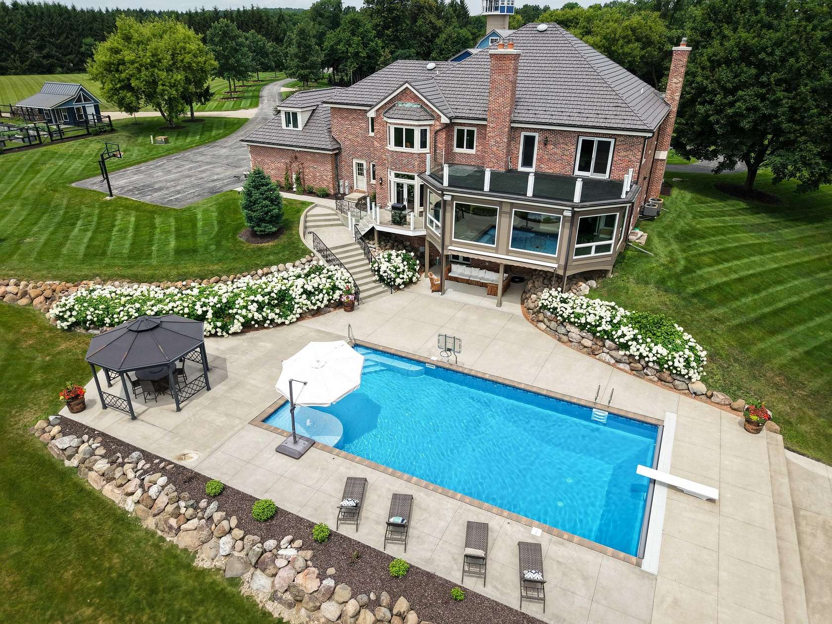 7.58 Acres of Land with Home for Sale in West Bend, Wisconsin