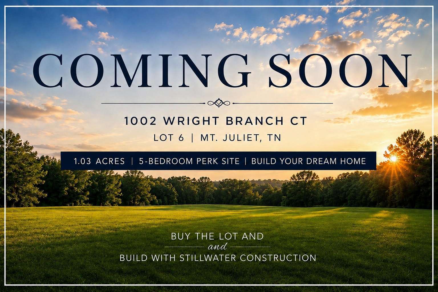 1 Acre of Residential Land for Sale in Mount Juliet, Tennessee