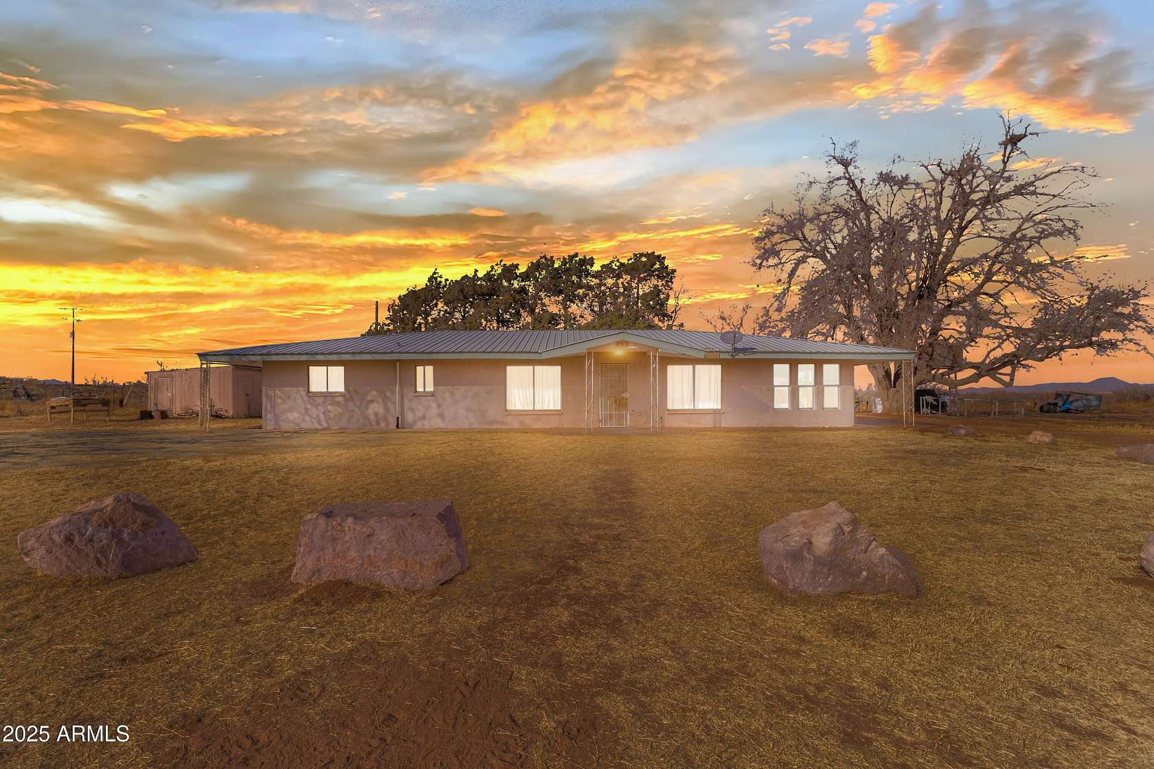 165 Acres of Agricultural Land with Home for Sale in Elfrida, Arizona