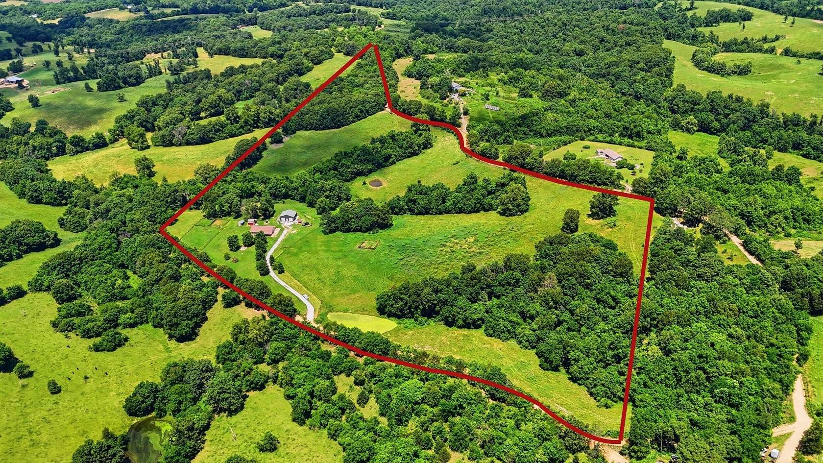 32 Acres of Land with Home for Sale in Anderson, Missouri