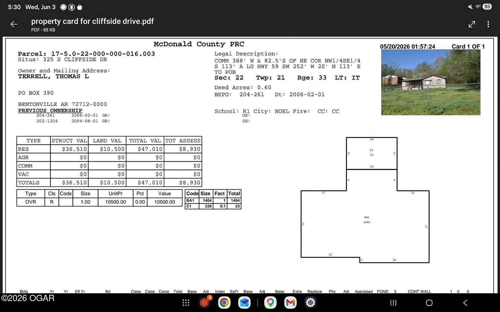 52.4 Acres of Recreational Land for Sale in Noel, Missouri