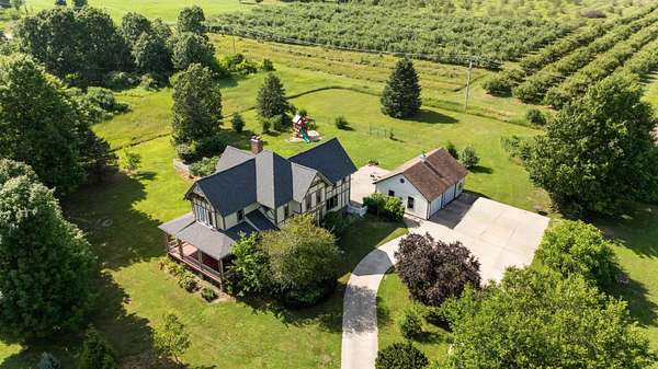 9.44 Acres of Land with Home for Sale in Paw Paw, Michigan