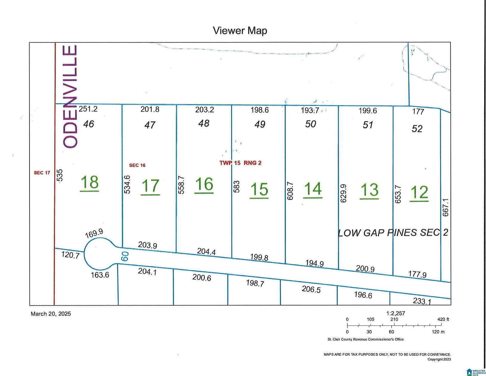 2.53 Acres of Residential Land for Sale in Odenville, Alabama