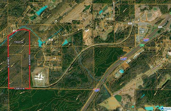 110 Acres of Land for Sale in McCalla, Alabama