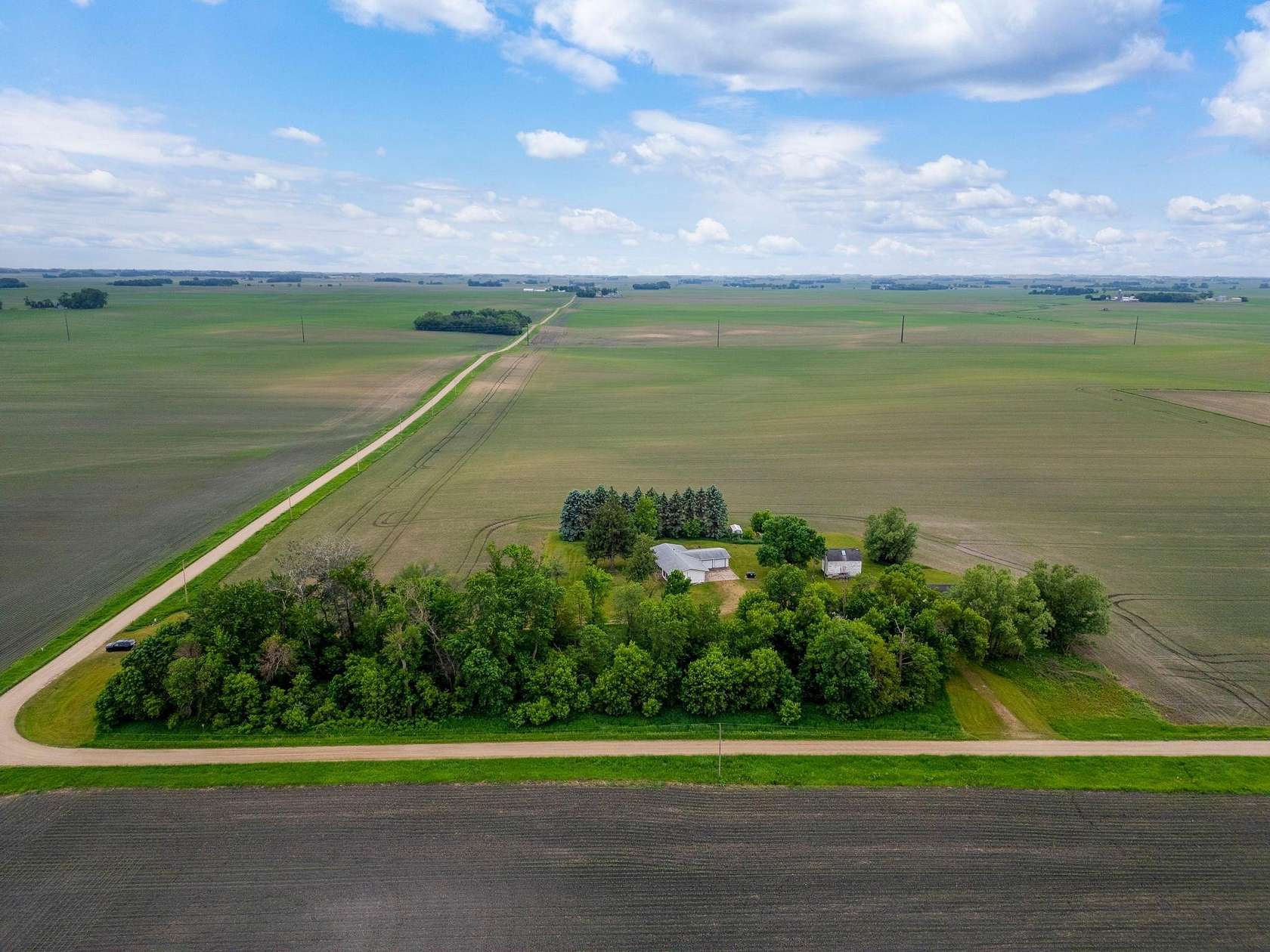 5.24 Acres of Land with Home for Sale in Alden, Minnesota