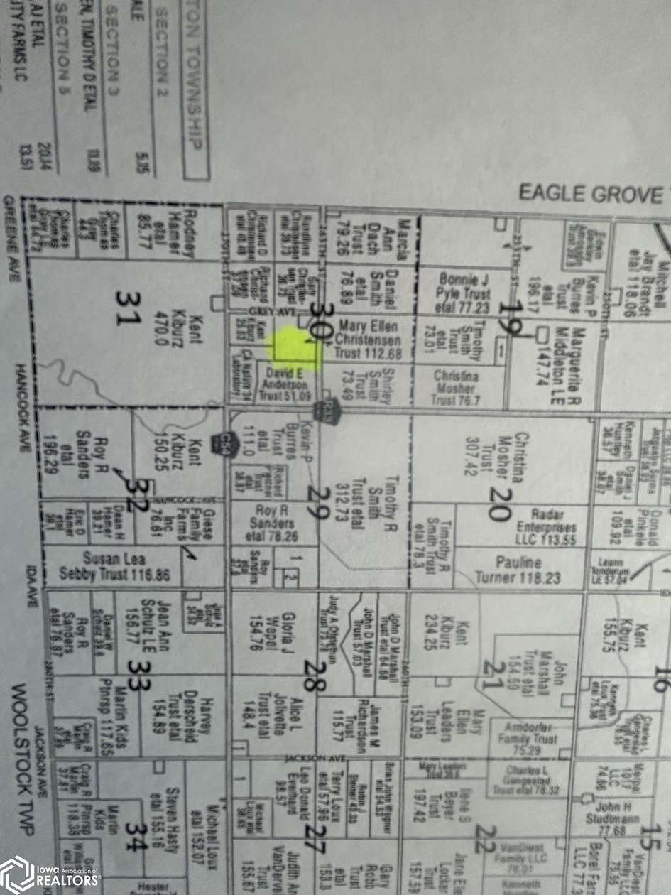 36.7 Acres of Agricultural Land for Sale in Eagle Grove, Iowa