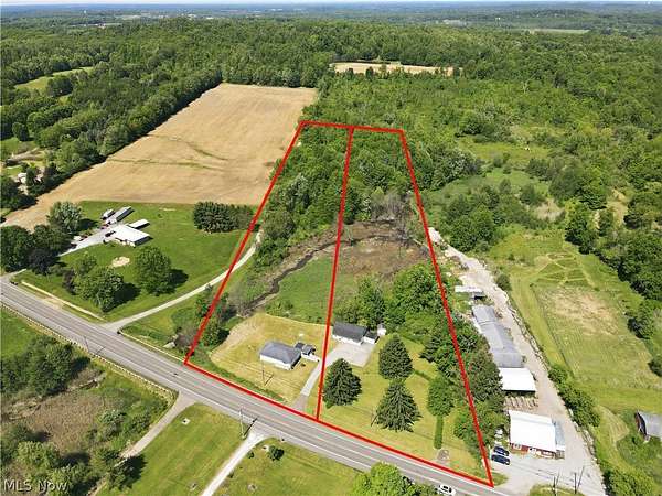 8.7 Acres of Land with Home for Sale in Ravenna, Ohio