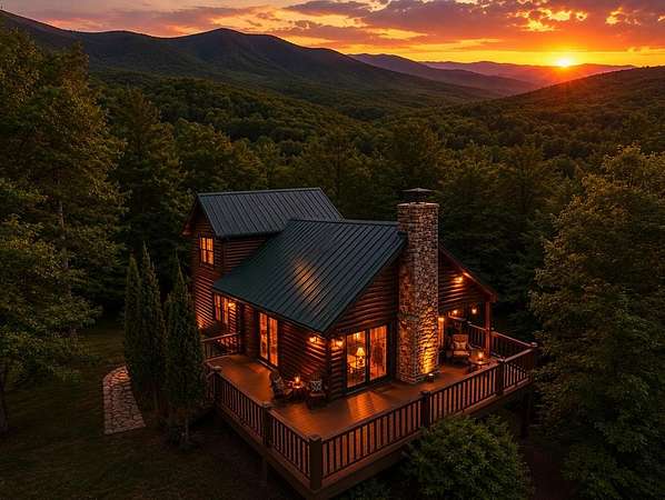 2.54 Acres of Land with Home for Sale in Hiawassee, Georgia
