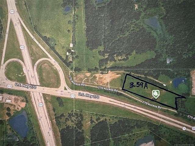 3.59 Acres of Commercial Land for Sale in McAlester, Oklahoma