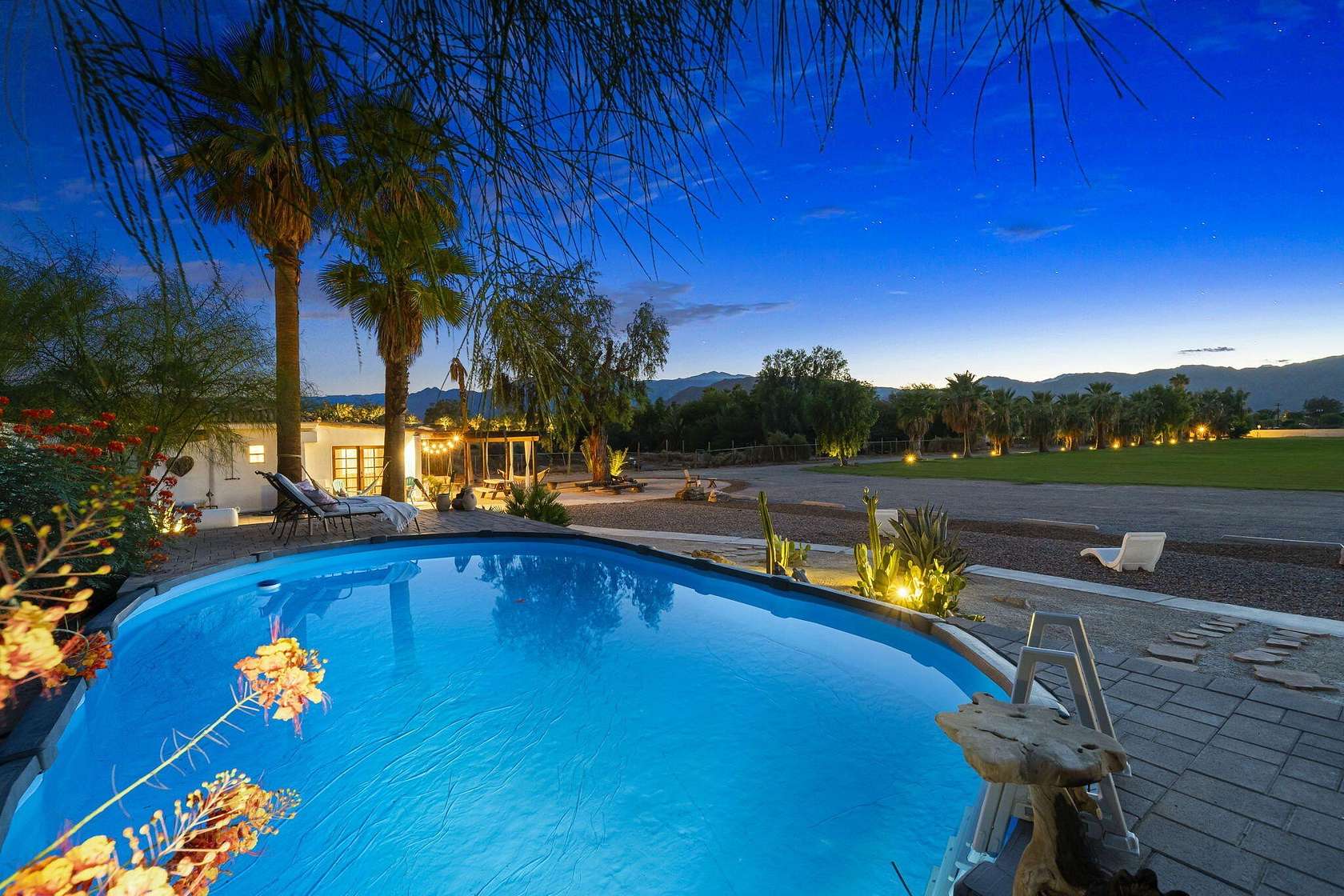 5.24 Acres of Land with Home for Lease in Indio, California
