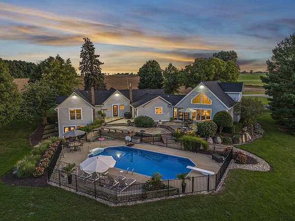 4.62 Acres of Land with Home for Sale in Hopkins, Michigan