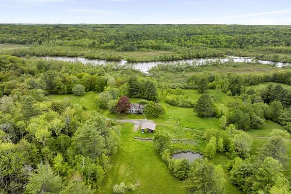 108 Acres of Land with Home for Sale in Dresden Town, Maine