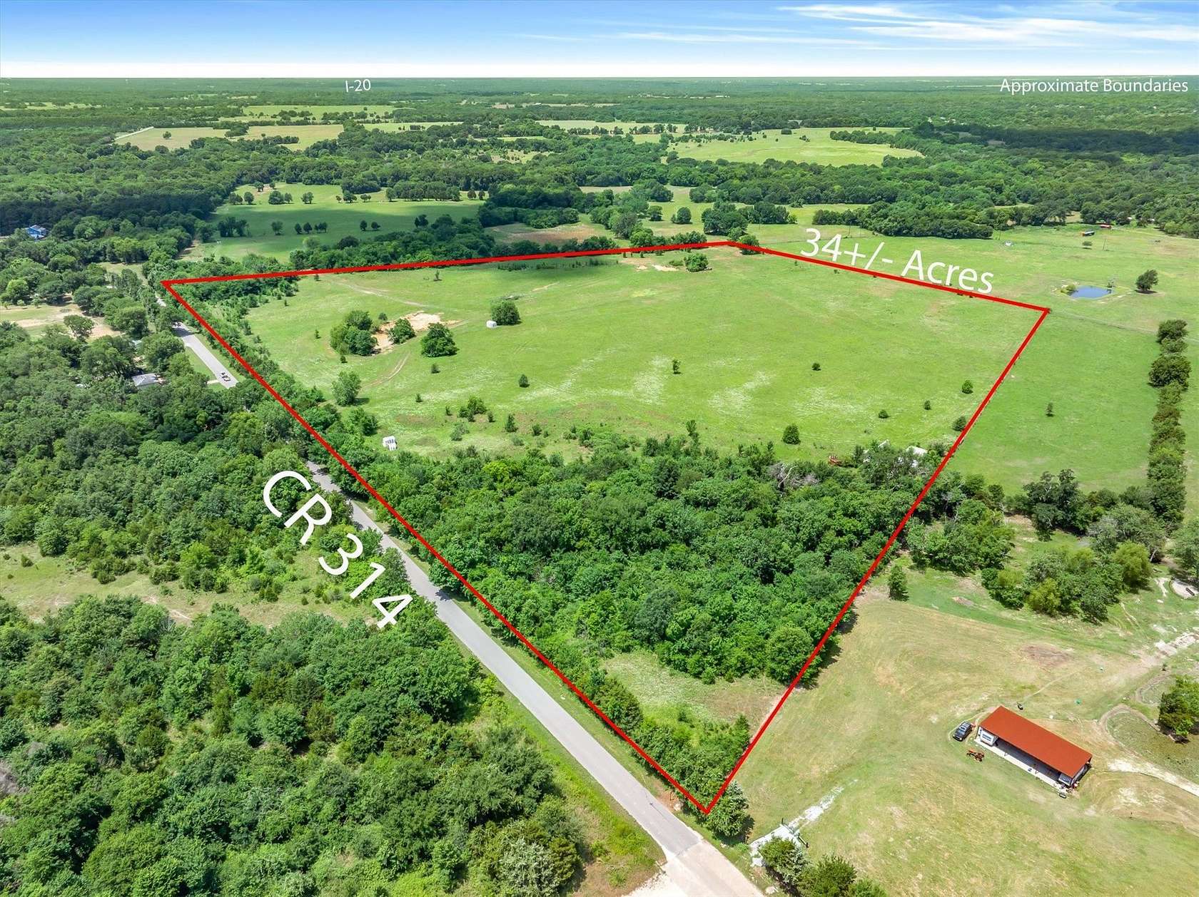 34.4 Acres of Land for Sale in Terrell, Texas