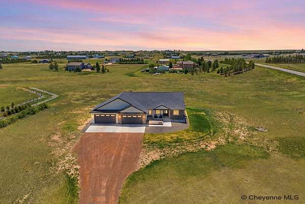 4.89 Acres of Land with Home for Sale in Cheyenne, Wyoming