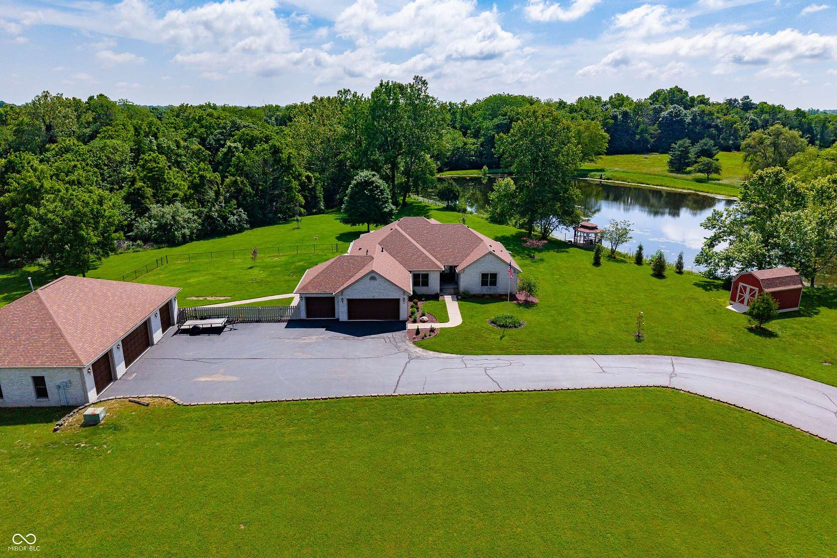 10 Acres of Land with Home for Sale in Trafalgar, Indiana
