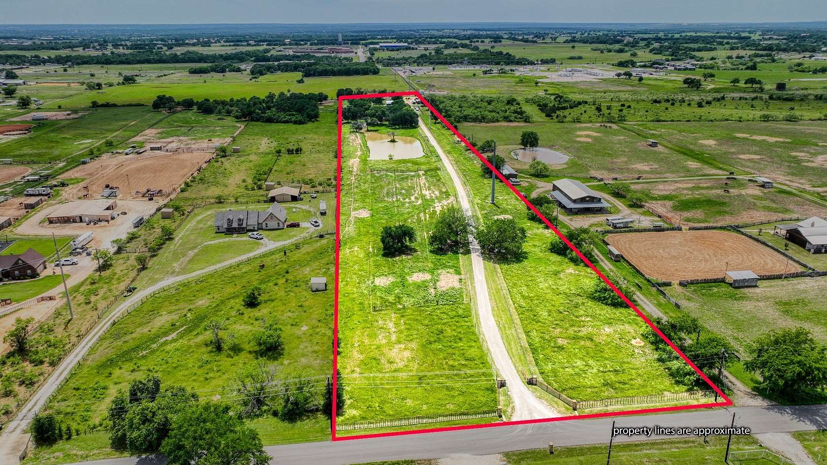 10 Acres of Land with Home for Sale in Brock, Texas
