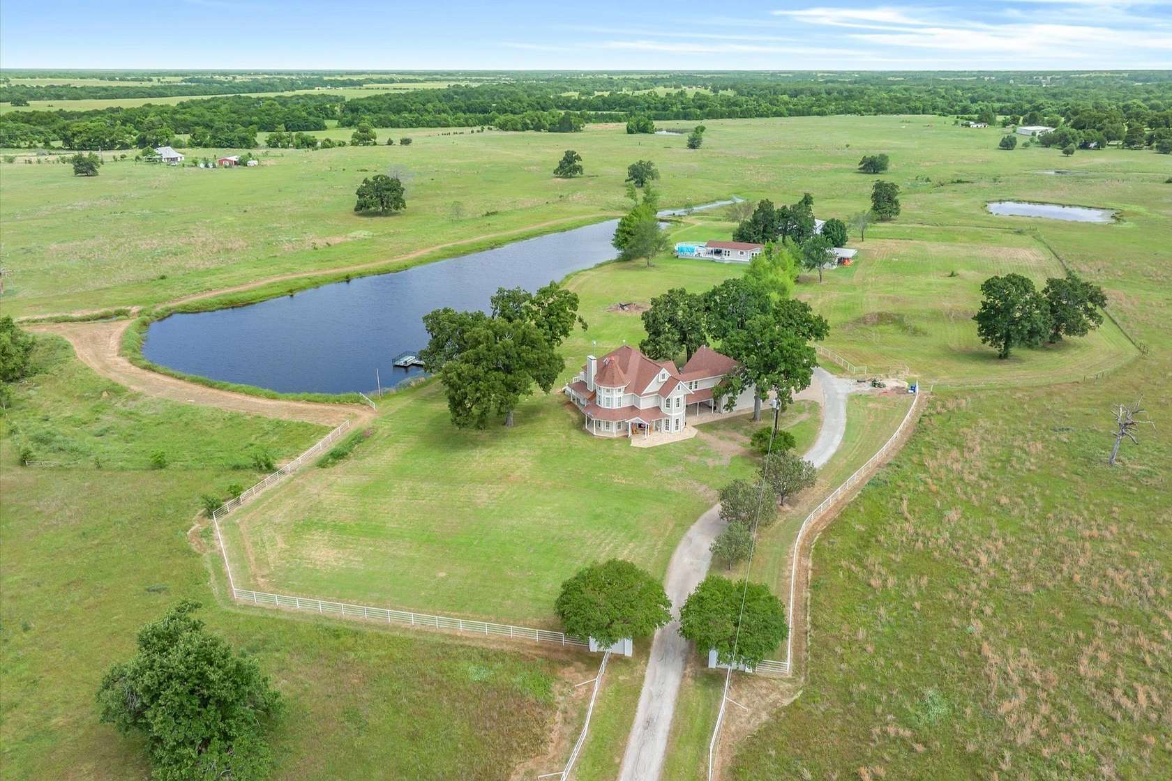 13 Acres of Recreational Land with Home for Sale in Wills Point, Texas