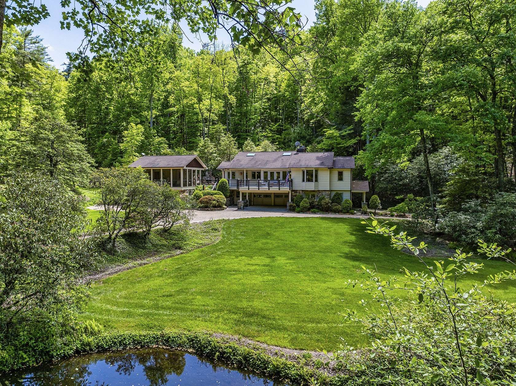 23.5 Acres of Recreational Land with Home for Sale in Cashiers, North Carolina